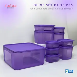 [CALISTA] OLIVE Set Sealware 10 Pcs Wadah Makan Serbaguna