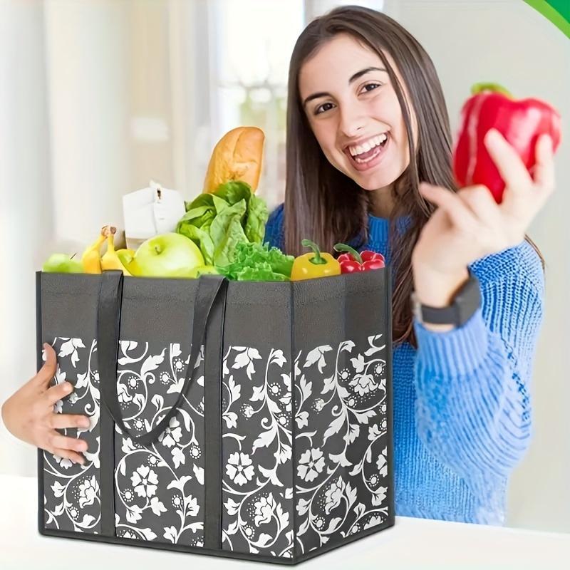 Reusable Shopping Bag, 1 Count Foldable Tote Bag, Storage Bag for Home Office School, Home Organizer for Daily Use 4