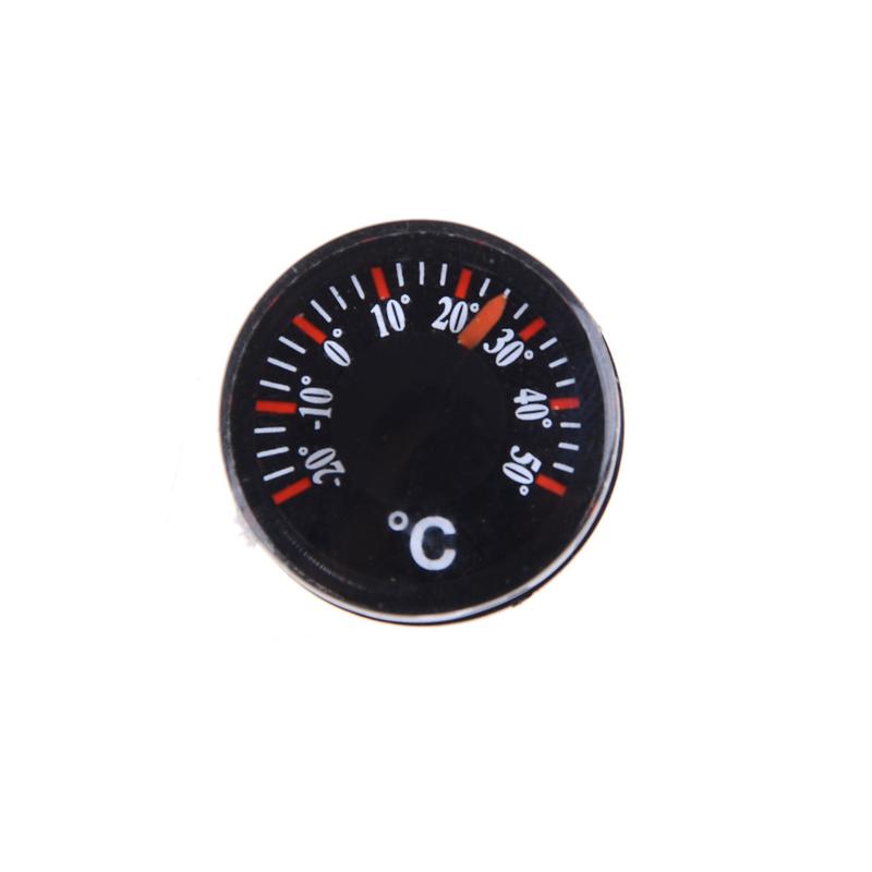 Termometer Mini Bulat Plastik, Diameter 20mm, Sesuai untuk Spirit ...