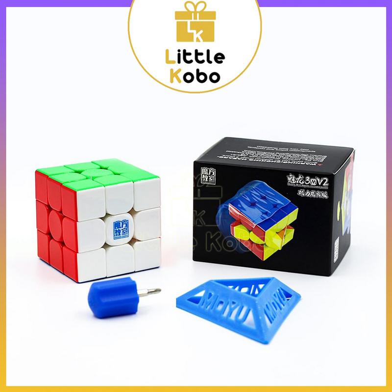   V2  Rubik 3x3 MoYu MeiLong 3M V2 UV Coated Rubic 3 Tầng Nam Châm Stickerless Đồ Chơi Trí Tuệ Trẻ Em Phát Triển Tư Duy 