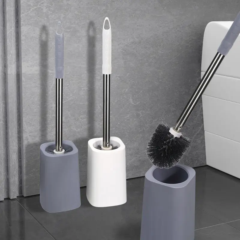 Toilet Brush New Thick No Dead Angle Domestic Toilet Toilet Brush Long Handle Cleaning Brush Suit Artifact Brush