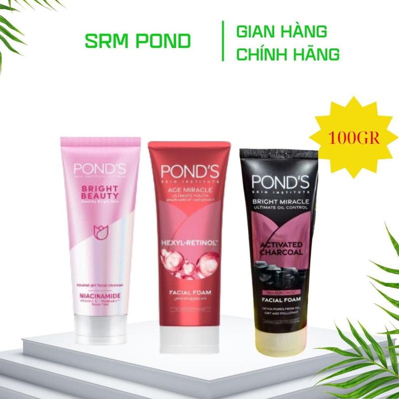 Sữa rửa mặt Pond Thái Lan 100gr phù hợp với mọi loại da skincare _ r a ử