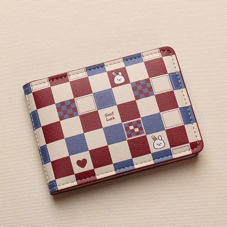 Compact Card Holder for Women, High Aesthetic Cute New Card Slot, ID Cartoon, Anti-Degaussing, Internet Celebrity Card 0