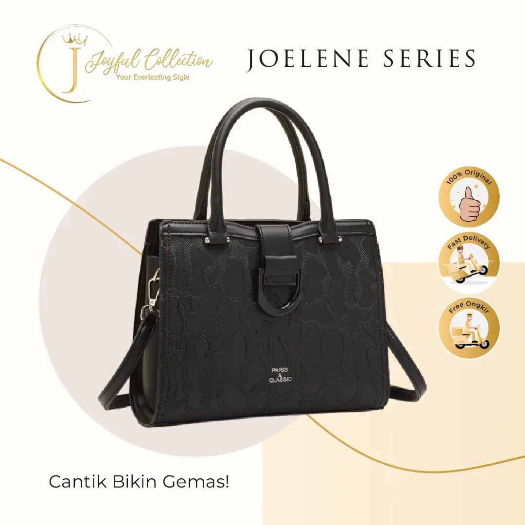 Handle Bag Joelene Series 1061 Tas Jinjing Wanita Elegan Korea Awet Bahan Sintetis Premium By Joyful Collection Kulit Pink