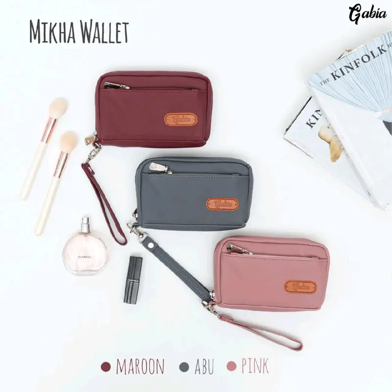 MIKHA WALLET BY GABIA POUCH Wanita Pink dompet cantik 1