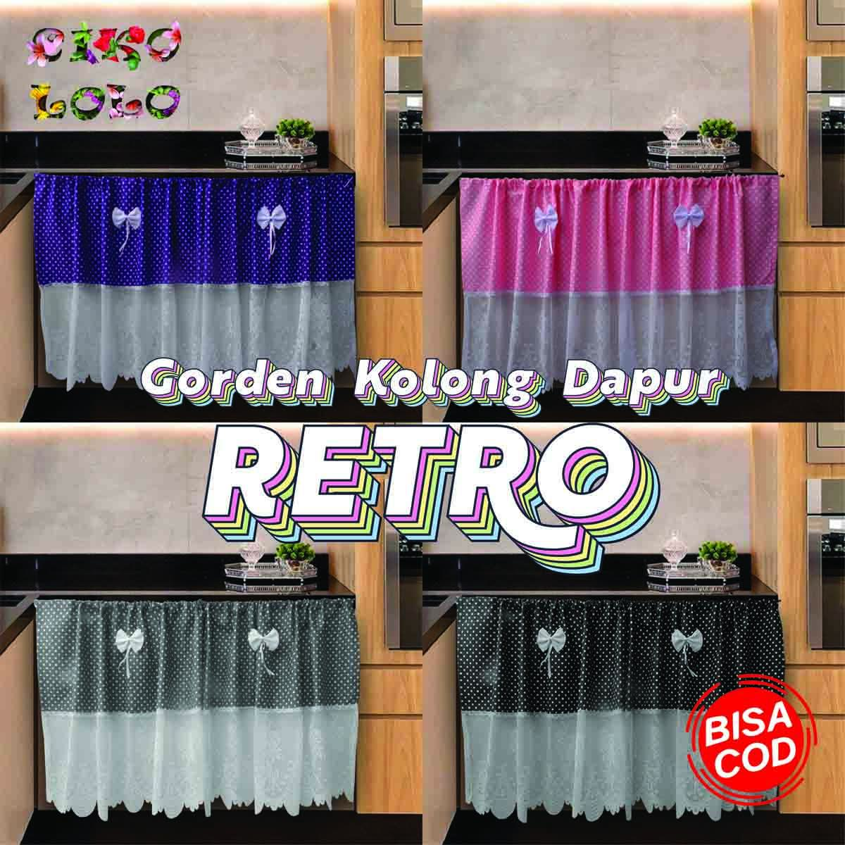 Gorden Kolong Dapur Retro Model Klasik
