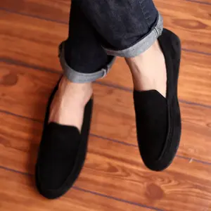 Modmax x 1619 Sepatu Pria Casual Sepatu Slip On Pria Loafer Kulit Suede Asli Original - Sepatu Pria Gaya Santai Keren Trendy Kekinian - Sepatu Casual Formal Kulit asli Original