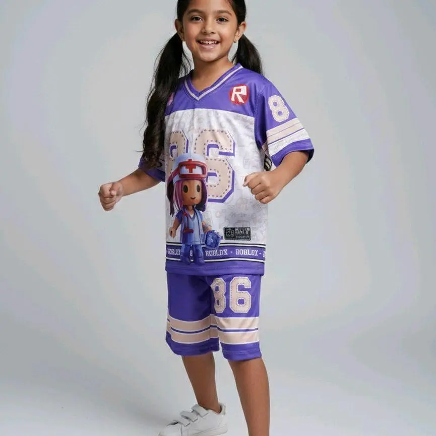 Stelan Anak Jersey Unisex Oversize Roblox 33 Terbaru (Bisa Castom Nama) One Set Free Name Setelan Outdoor Sport Dryfit Stelan Anak Jersey Unisex Oversize Roblox 33 Terbaru (Bisa Castom Nama) One Set Free Name Setelan Outdoor Sport Dryfit