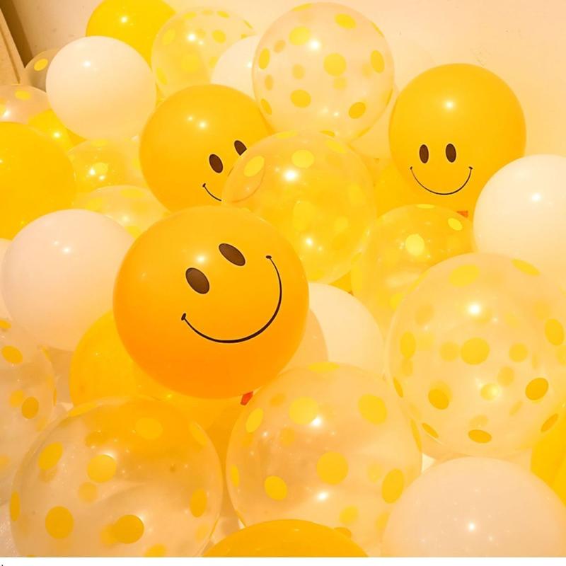 Product Introduction of 12-Inch Thick Ins Transparent Color Polka Dot Balloon Baby Children's Birthday Party Decoration Layout Latex Balloon 6