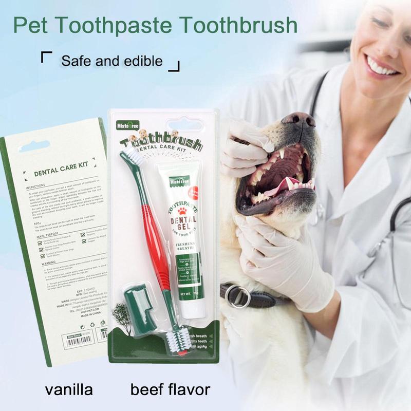 Product Introduction of 1pc Pet Toothpaste Toothbrush Set 360° Cat Dog Dental Cleaning Supplies Pet Oral Brush Clean Y2W1 29