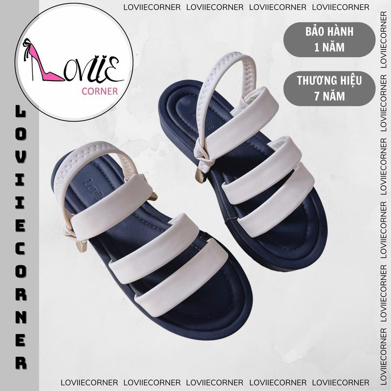 LOVIIECORNER - GIÀY NỮ MŨI TRÒN QUAI NGANG HỞ HẬU DÂY THUN - SANDAL NỮ THỜI TRANG DỄ PHỐI ĐÊ BẰNG 3 PHÂN - S240721