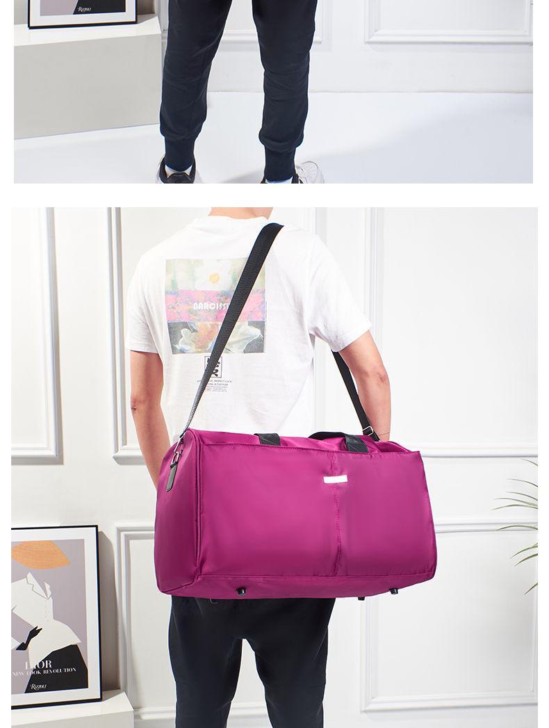 Product Introduction of Large Capacity Men's Business Travel Bag Travel Bag Business Trip Portable Travel Luggage Bag Folding Travel Bag Fitness 13