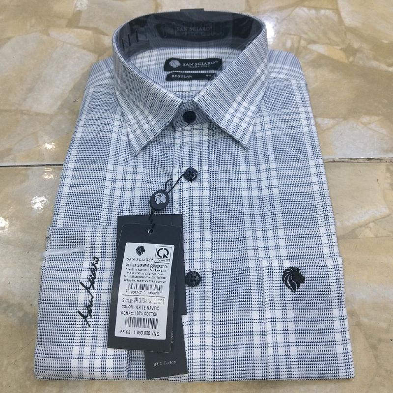 Áo sơ mi cao cấp SANSCIARO tay dài . fom REGULAR 5