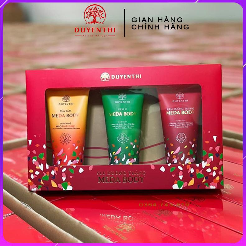  Combo Meda Body Duyên Thị - Sữa Tắm + Kem Ủ + Kem Dưỡng Trắng - Bách Y Sâm Dưỡng Da Body 