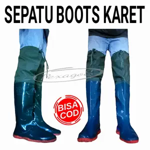 SEPATU BOOT PETANI PANJANG SEPATU SAWAH ANTI KEONG PANJANG SEPATU BOOTS KARET ANTI AIR HUJAN