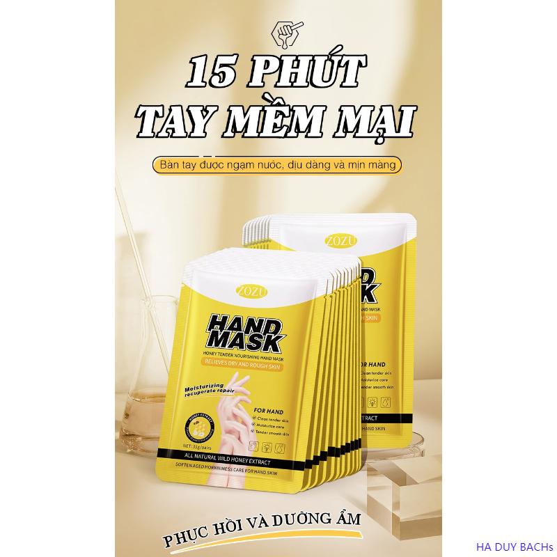 Product Introduction of HA DUY BACHs Mặt nạ tay ZOZU tinh chất mật ong dưỡng ẩm làm trắng da giúp da mềm mịn cấp ẩm chống lão hóa ngừa nếp nhăn 16