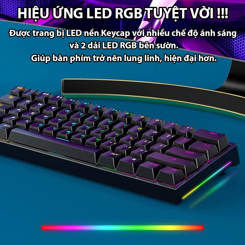 Bàn phím cơ Coputa bàn phím máy tính gaming laptop mini full LED 61 phím có dây K620 | BigBuy360 - bigbuy360.vn Bàn phím cơ Coputa bàn phím máy tính gaming laptop mini full LED 61 phím có dây K620 | BigBuy360 - bigbuy360.vn