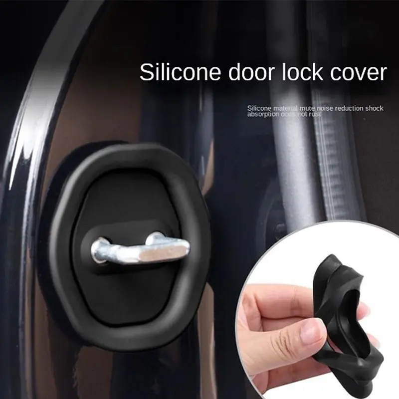 Đệm giảm chấn không tiếng ồn cửa ô tô, Kích thước Thông Dụng Khóa cửa bằng silicon, Vỏ bảo vệ chống va chạm, cho cửa ô tô