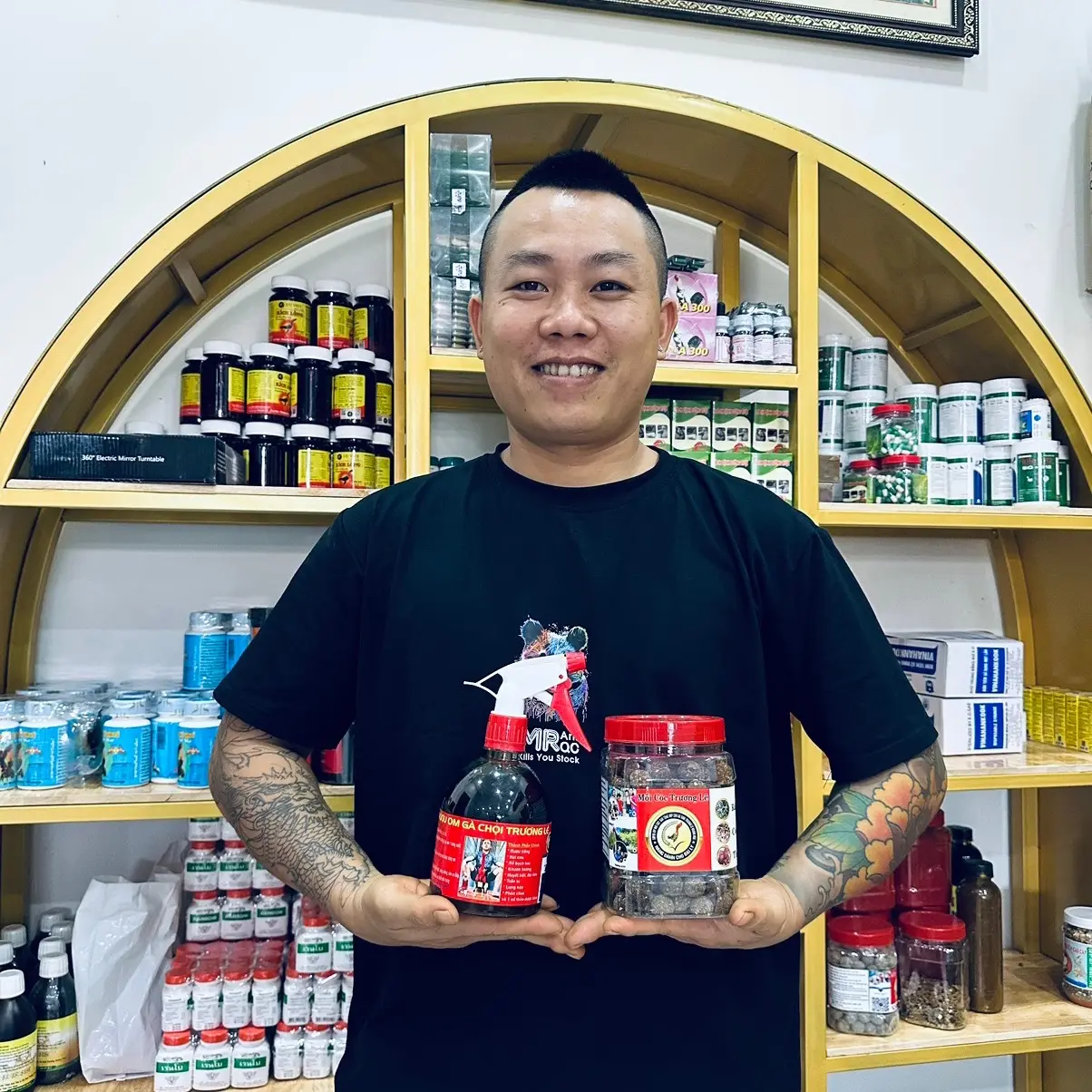 Mồi cóc trương lê tặng om bóp