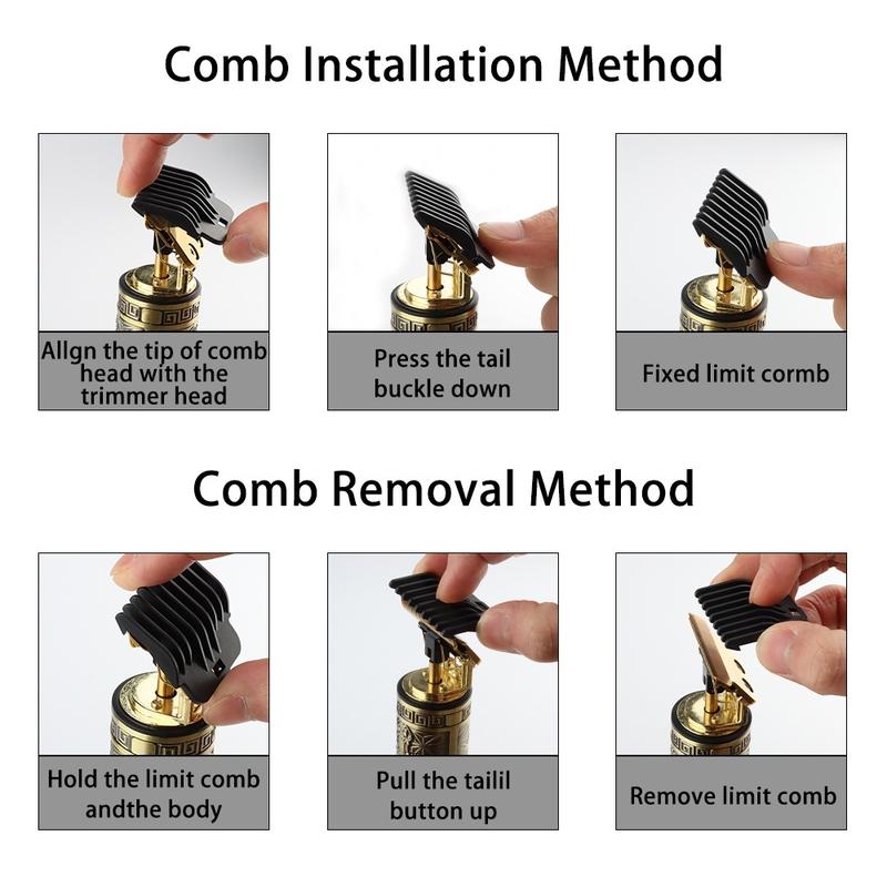 Alat Cukur Elektrik Profesional Hair Trimmer Detailer Cordless / Mesin Cukur Rambut Cas T9 / Pisau Cukur Jenggot 4