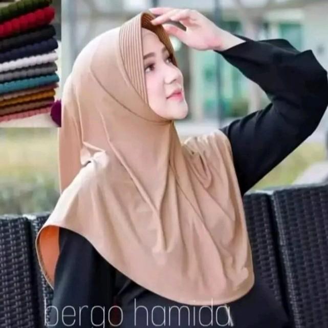 Hijab bergo terbaru 2023 /kerudung sekolah ukuran L/bergo standar menutup dada 1