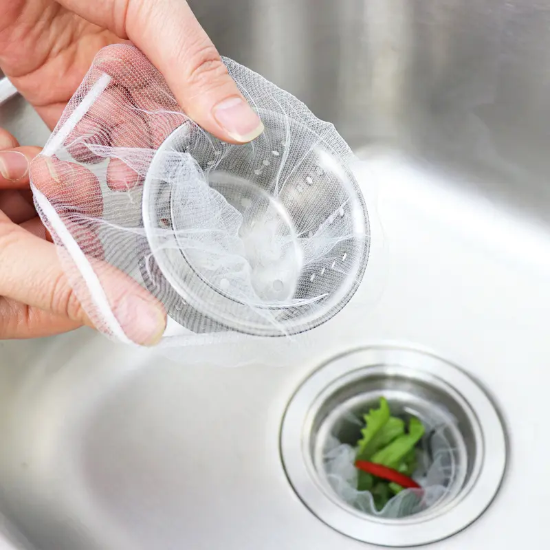 Disposable Kitchen Sink Garbage Filter Net Drain Sink Dishwashing Sink Drain Net Vegetable Washing Basin All-in-One Net