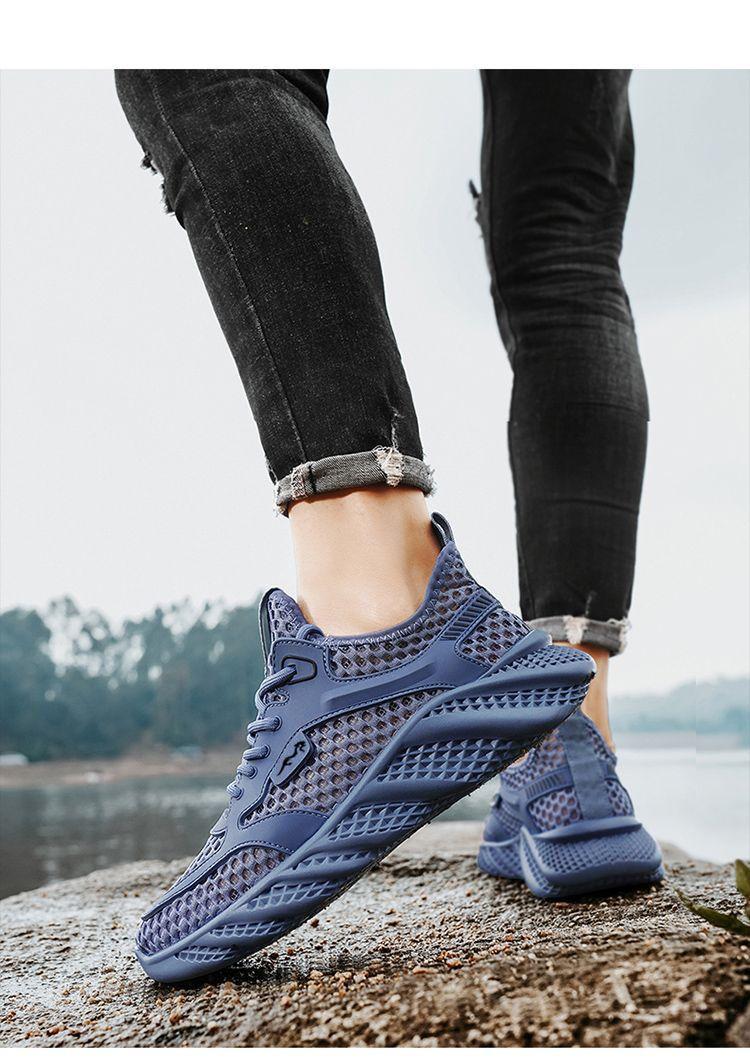 Product Introduction of ทนทาน สวยงาม[Light Luxury] Summer New Mesh Surface Hollowed Versatile Quick-Drying Wading Shoes Outdoor Breathable Sneaker 12