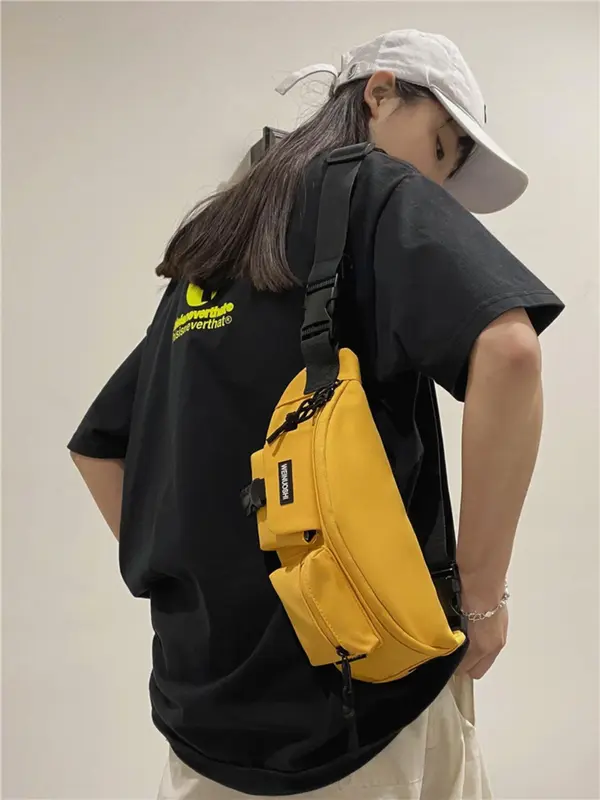 Women's Casual Plain Fanny Pack, Fashionable Multi-pocket Waist Bag for Daily Used, Casual Trendy Versatile High-quality Daily Commuting Bag 2