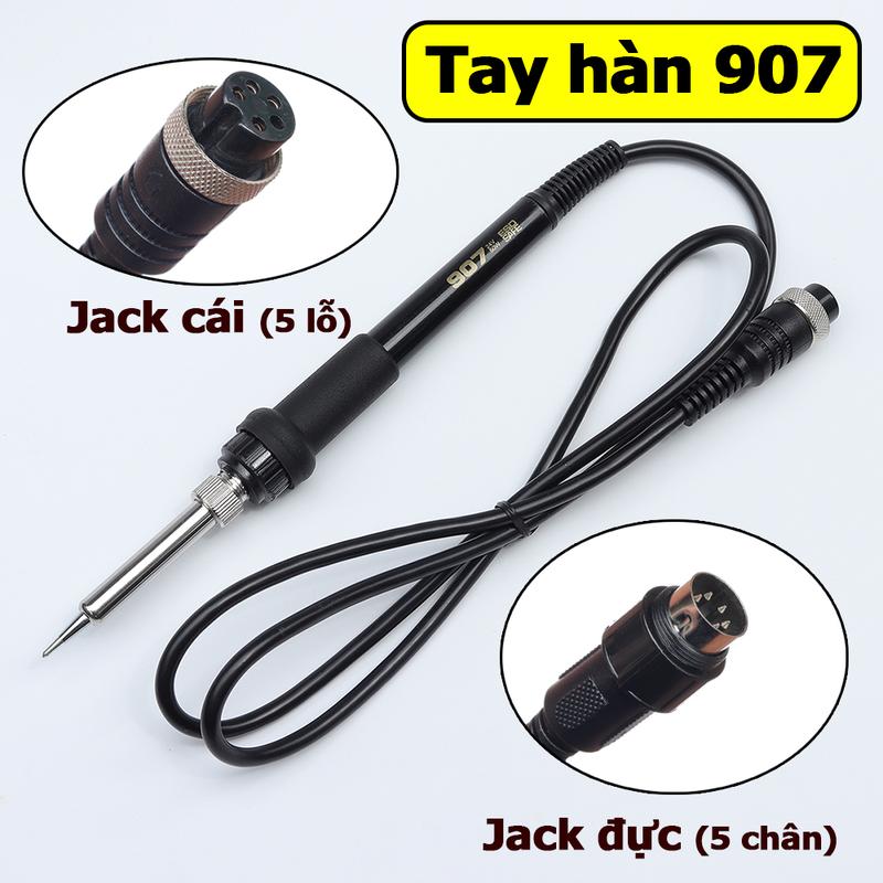 Tay hàn 907 thay thế dùng cho trạm hàn Hakko 936 Jack đực Jack cái