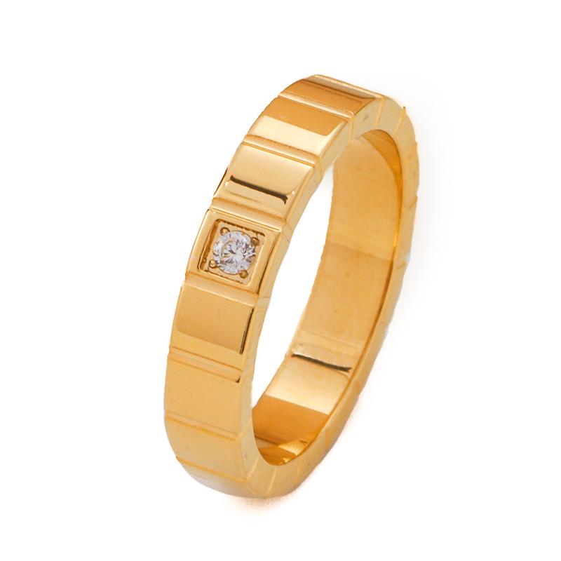 Product Introduction of Popular Fashion Couple Couple Rings Ice Cube Diamond-Studded Ring Titanium Steel No Fading Special-Interest Design Simple Men's and Women's Ring Gift 6