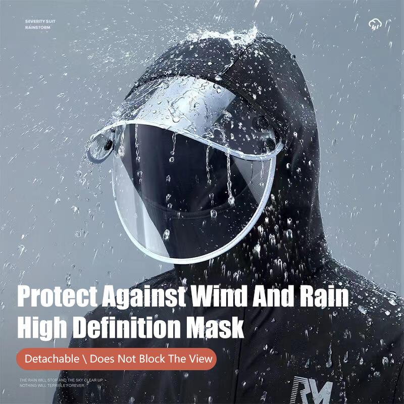 Product Introduction of Motorcycle Raincoat Rain Pants Set Doubie-layer Waterproof  Prevent Rainstorm No Leakage Safer Riding 10