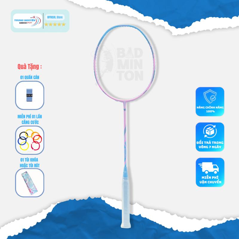 Vợt Cầu Lông Kumpoo Sakura Chính Hãng Căng Dây Sẵn 11Kg Tặng 1 Quấn Cán Tặng 1 Túi Đựng Bảo Hành 3T Nam Sport Cán Vợt Carbon