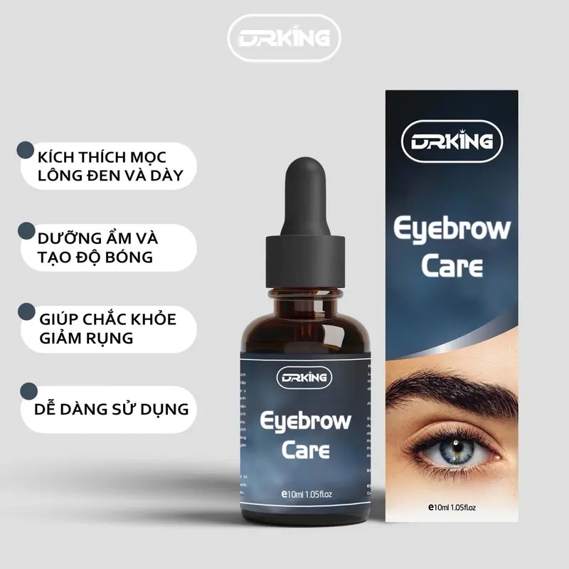 Serum Dưỡng Lông Mày, Râu, Tóc DR.KING - Chiết Xuất Tự Nhiên 10ml dành cho Nam Nữ