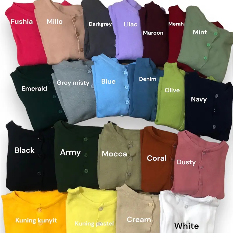 Cardigan Crop Rajut Wanita | Slim Fit Body Ld 90cm Knitwear 0