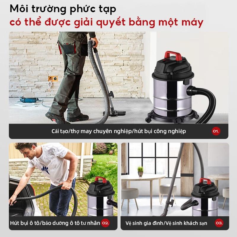 MODOFO 3 trong 1 Máy hút bụi ướt và khô công nghiệp 15/18 L 1800W 5