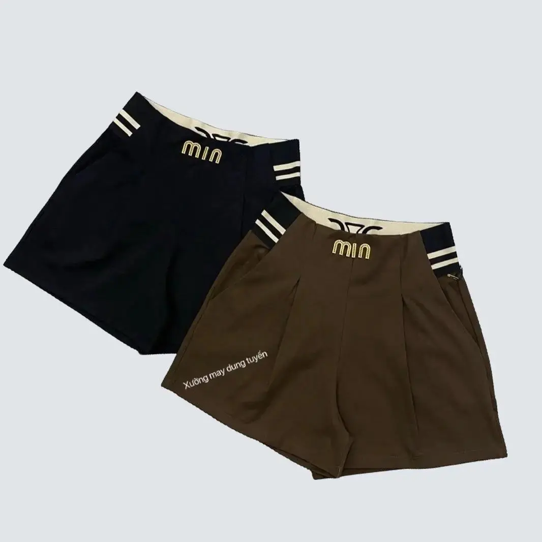 Quần short cạp cao Bigsize 40-80kg chất liệu UMI Hàn cao cấp . Có giãn 4 chiều . Mã 04, lên dáng siêu xinh Nữ Women