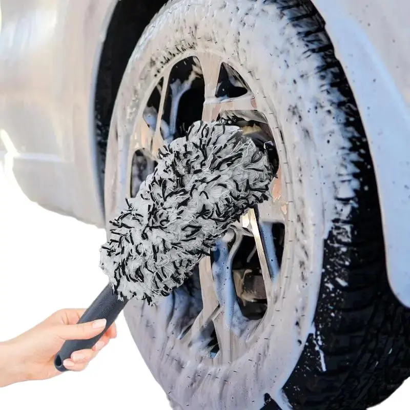 Car Tire Brush, Long Handle Car Tire Cleaning Brush, Beauty Car Wash Tools, Professional Car Wash Tool for Car Washing & Maintenance, Car Detailing Products