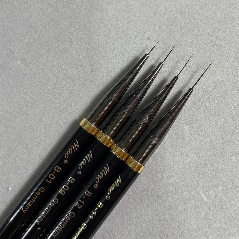 Cọ vẽ nét mảnh Niao cán đen vẽ móng tay Bền Làm Nail