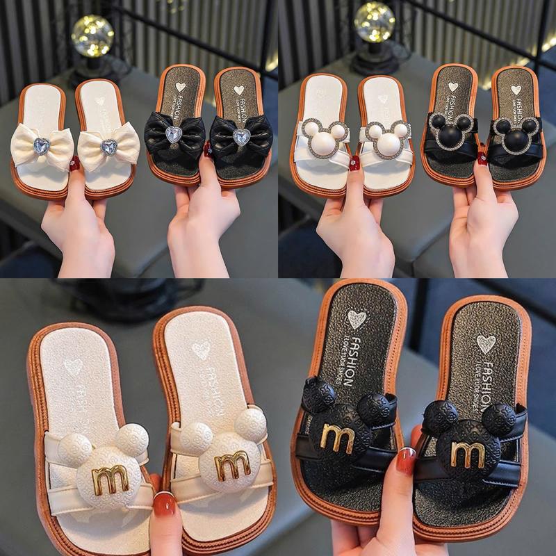 FROM BÉ Dép Lê Mèo M Cho Bé Gái Size 24-35 Chất Cao Su Non Nhẹ Mềm Êm Chân dep be dép lê