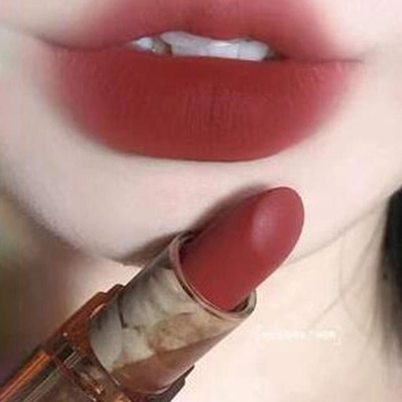 Son Môi, Favogue, Chất Liệu Acrylic, Màu Hổ Phách, Thiết Kế Gợn Nước, Lớp Hoàn Thiện Lì Son Môi Trà Bong Bóng, Trang Điểm Môi 4