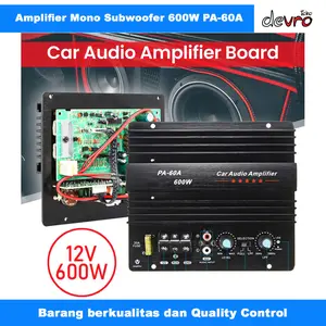 Power Amplifier - Mono Car Audio Amplifier Board Player Bass Subwoofer 600W - FK-206 dan PA-60A