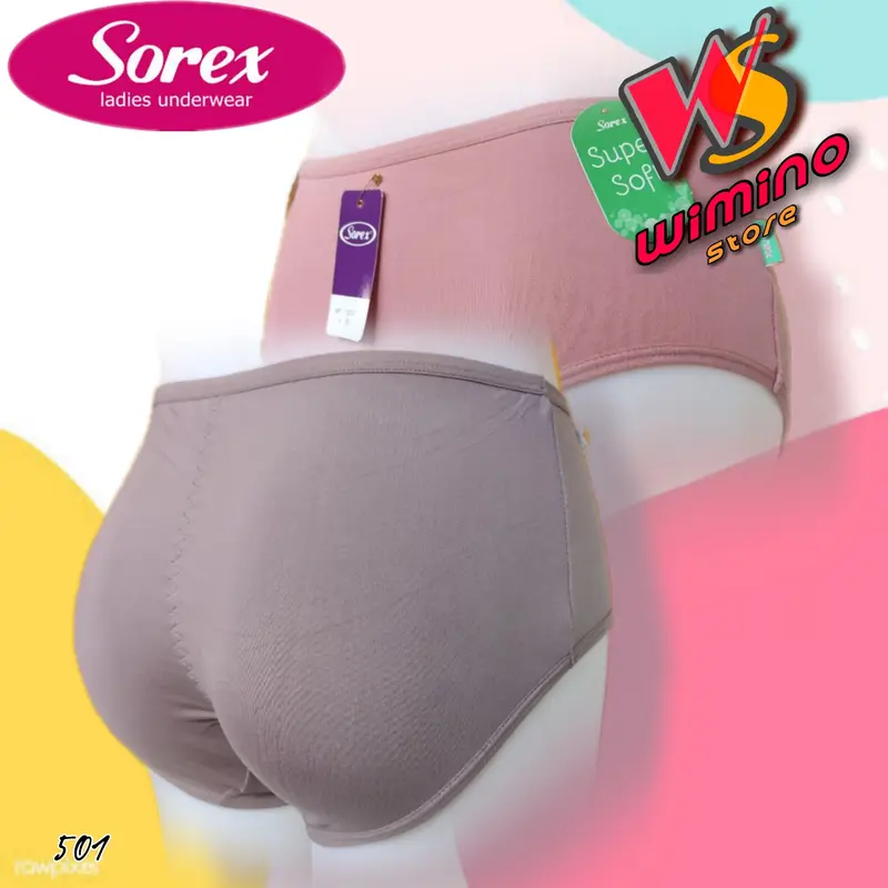 M501 Sorex Celana Dalam Wanita Dewasa Dan Remaja Bahan Katun Super Soft Ukuran M L EL QL Motif Polos 0