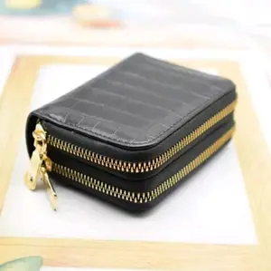 dompet wanita croco dua rest lagi viral/dompet wanita croco /Dompet Kartu Hitam Kulit