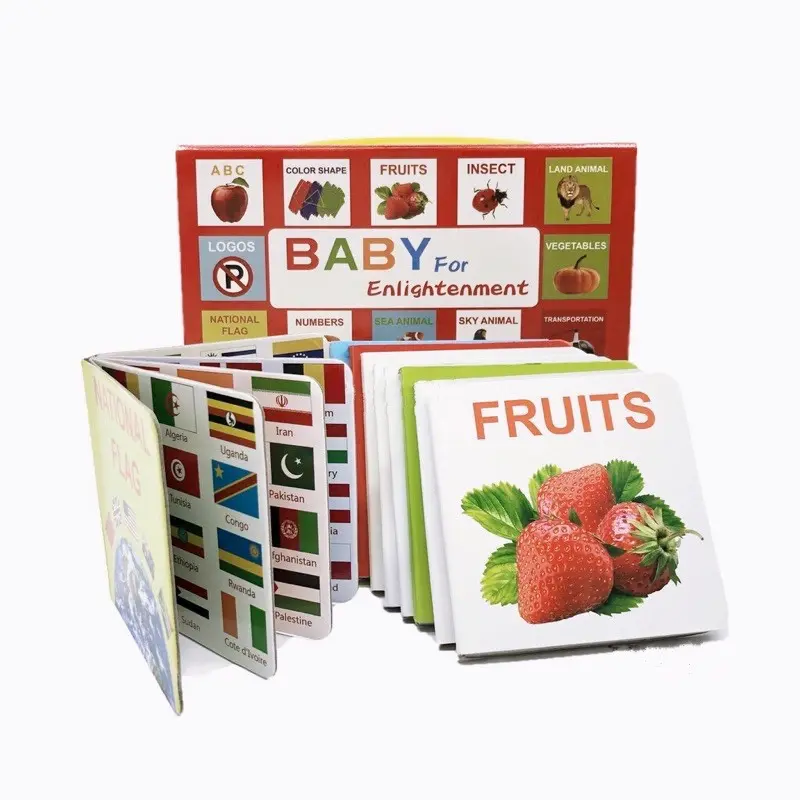 series 12in1 8.5cm*8.5cm mini book for kids englihtenment broad baby book kids education broad books