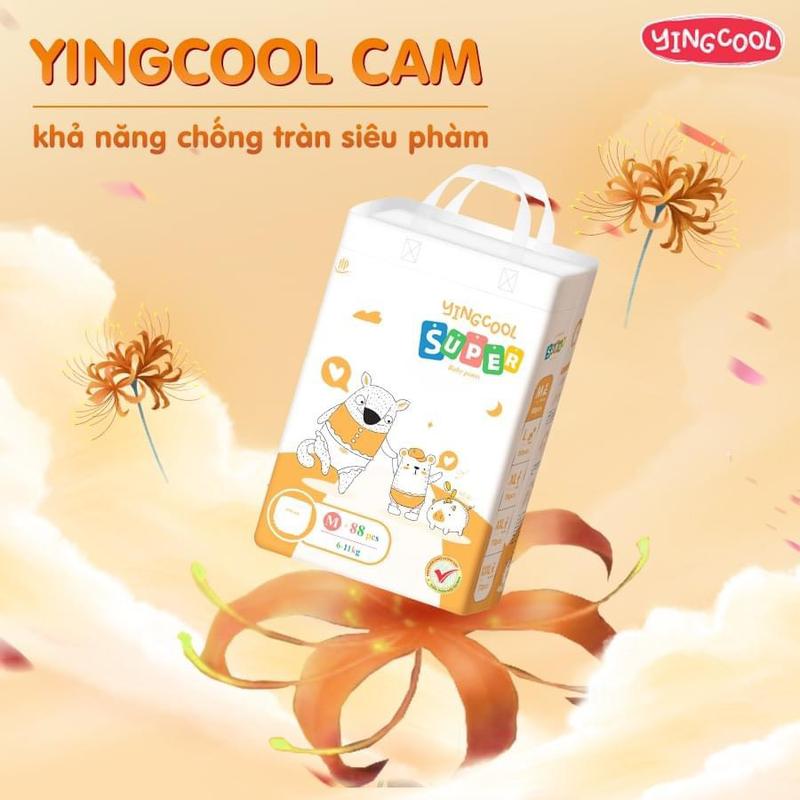 COMBO 02 BỊCH BỈM YINGCOOL SUPER CHO BÉ SZ NB104/SD98/MD92/MQ88/L80/XL76/XXL72/3XL72 yingcool  super
