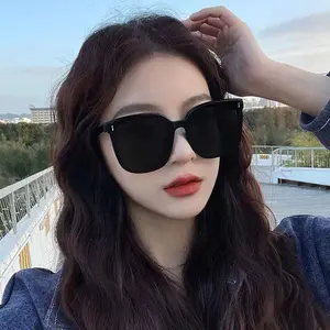 LO Kacamata Hitam Wanita Pria Korean Fashion Retro Black Sunglassess Unisex Kacamata Hitam Murah Trend W8801