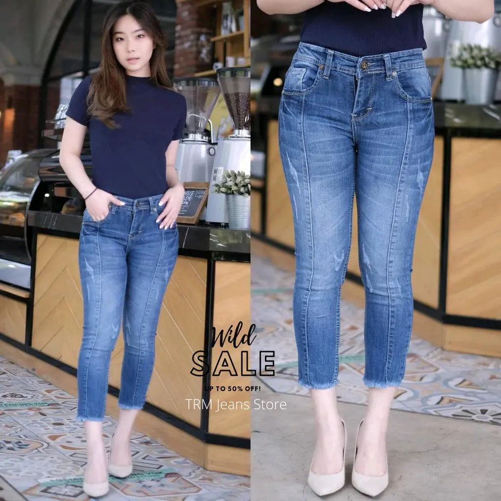 CELANA 7/9 JEANS WANITA SOFIA CLAW BLUE 27-38