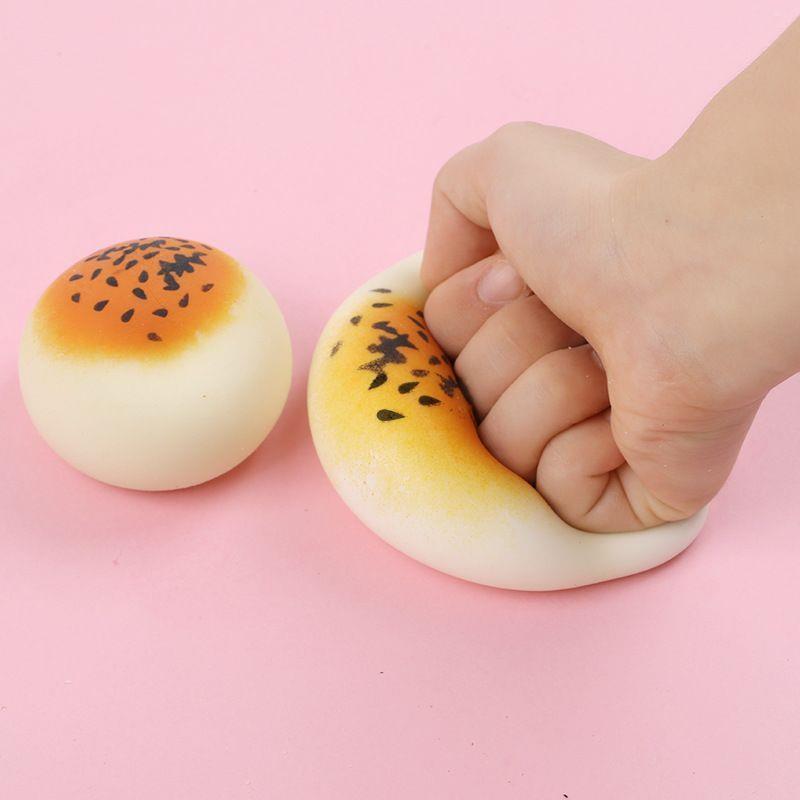 Product Introduction of Office Worker Decompression Toys for Children Super Sticky Fluid Egg Yolk Crisp Pinch Lecon Simulation Slow Rebound Decompression Toy Trick Props bead  stress  ball 7