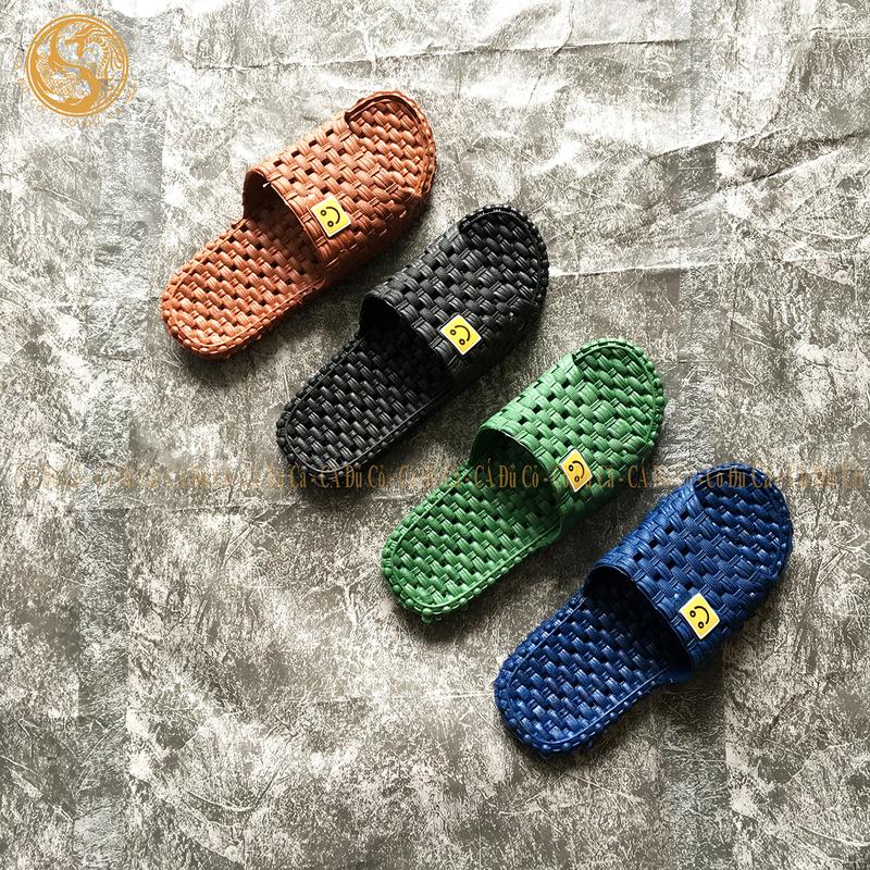 Dép đi trong nhà văn phòng nhà tắm chống trơn trượt dép lỗ mặt cười