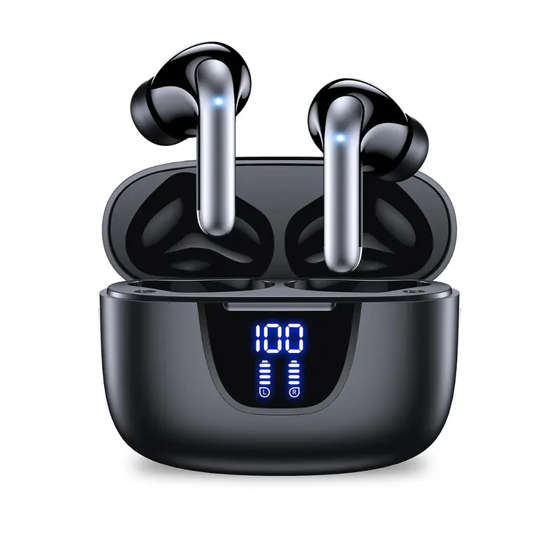 Wireless Earphone, in-ear Design Earphone with Charging Case, Noise Cancelling Earbuds for Gaming & Sports, Suitable for iPhone & Android, Audio 0